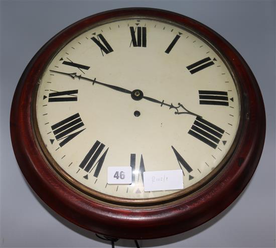 An eight day wall clock